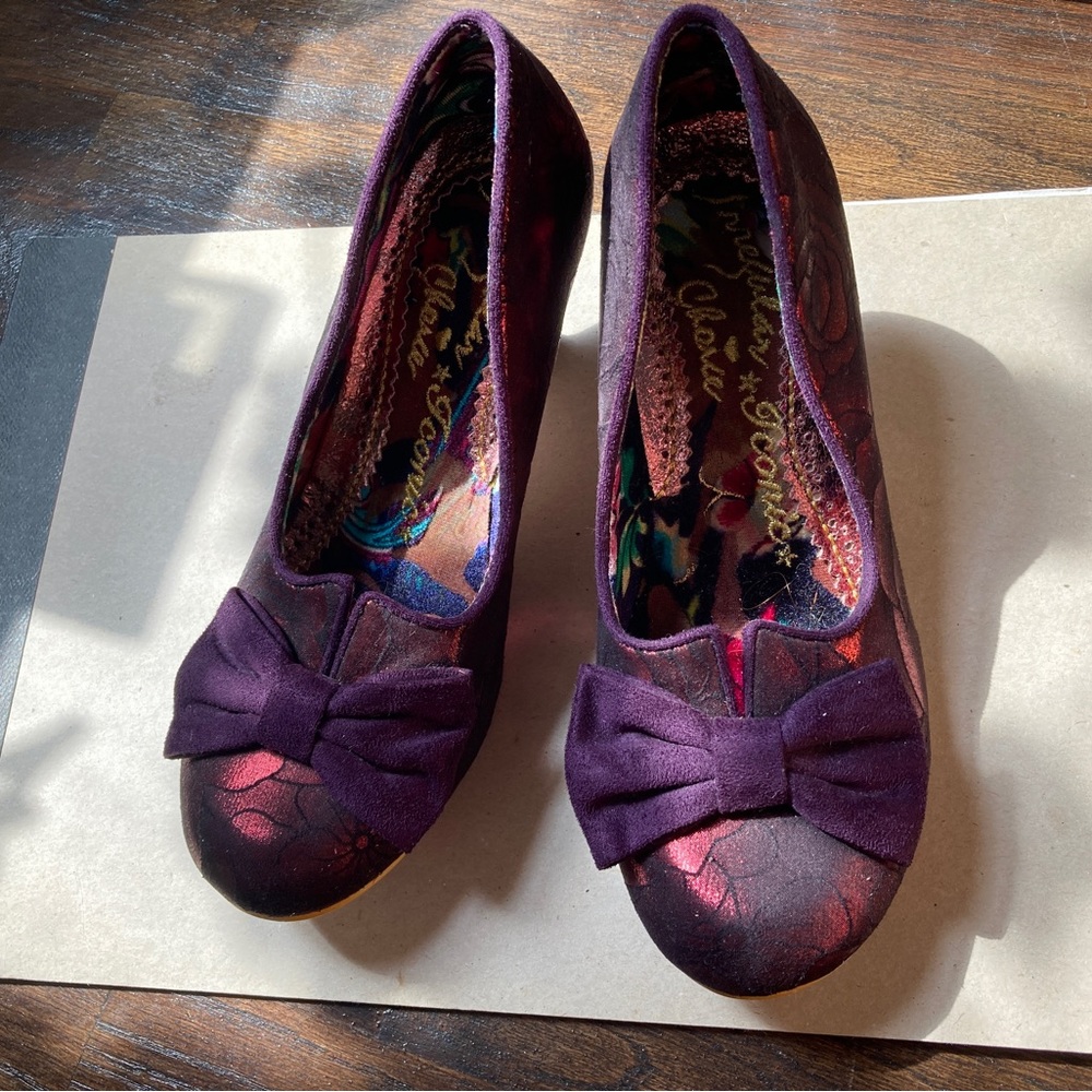 Irregular Choice Dazzle Razzle Slip On Court Shoes